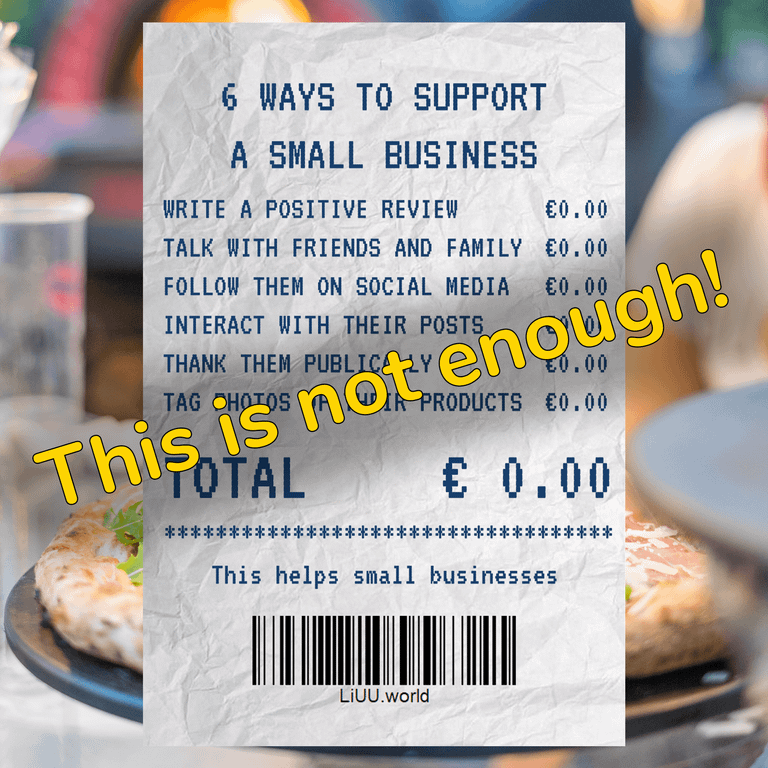 This is not enough to support local businesses